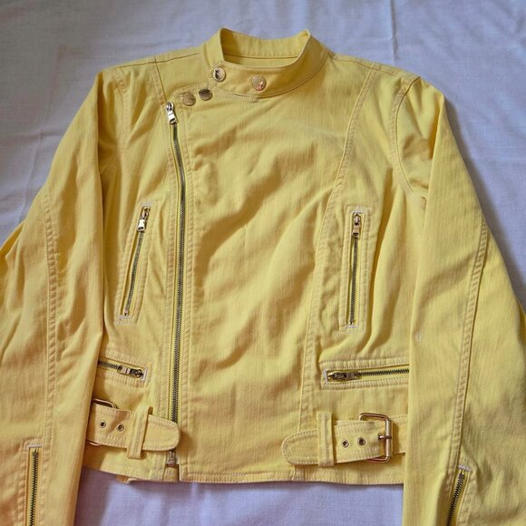 Size Large Ralph Lauren Yellow Full Zip Jacket - Picture 3 of 10